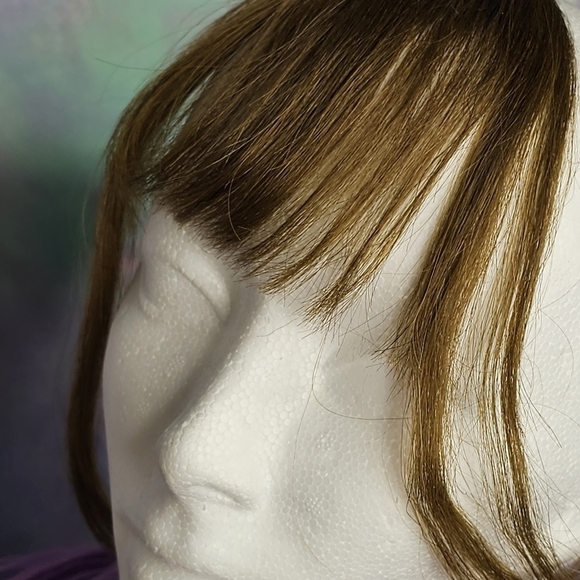 Light Brown Human Hair Airy Bangs - Picture 8 of 9